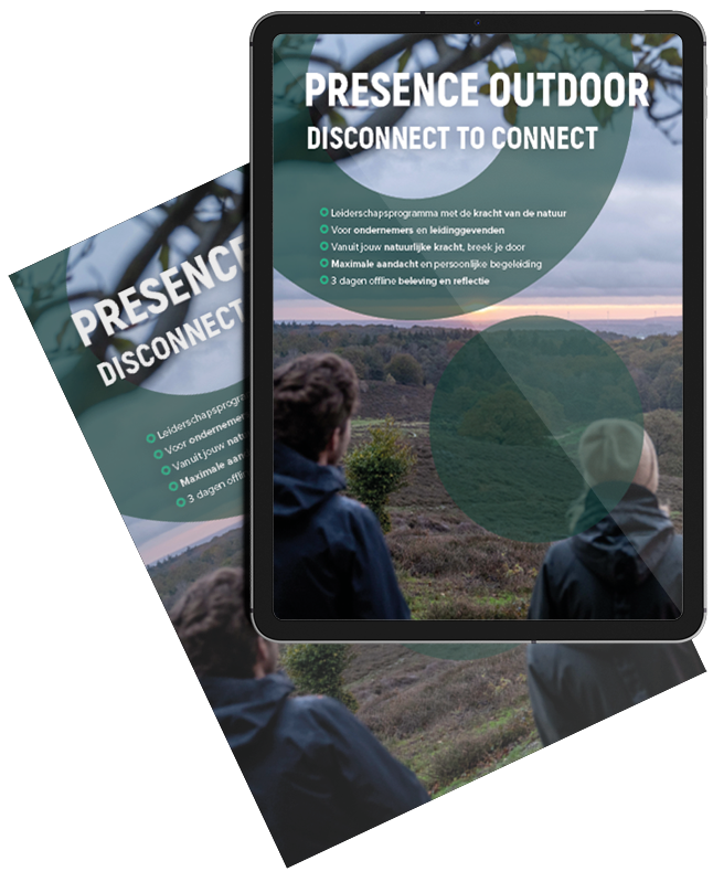 Presence outdoor leiderschapsprogramma brochure